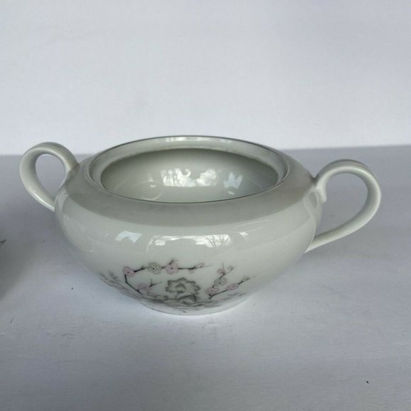 1950s Harmony House Fine China, Nannette, Dawn Grey Creamer and Sugar Bowl Set - Picture 7 of 9
